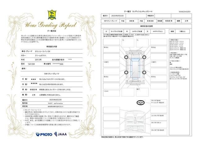 車両状態評価書