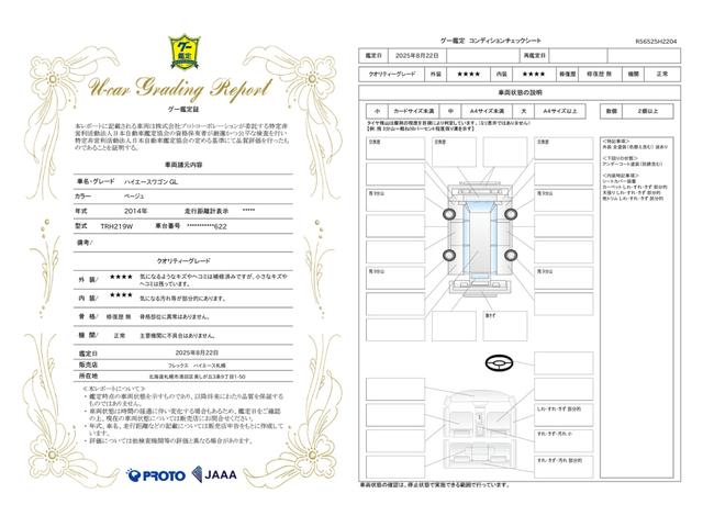 車両状態評価書