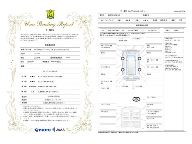 車両状態評価書