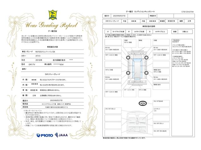 車両状態評価書