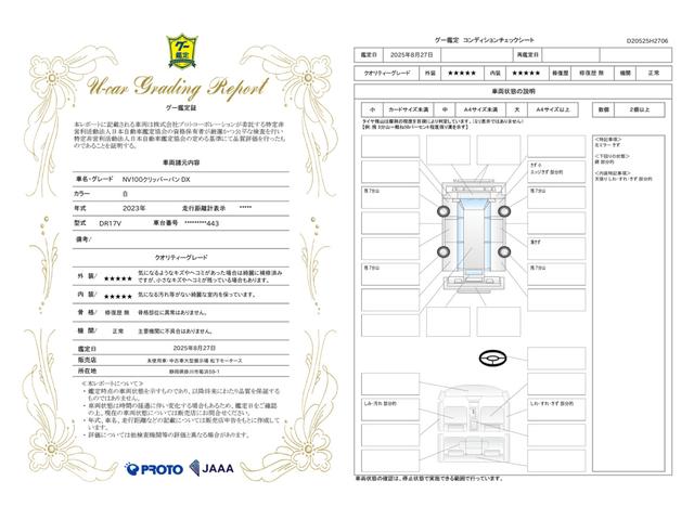 車両状態評価書