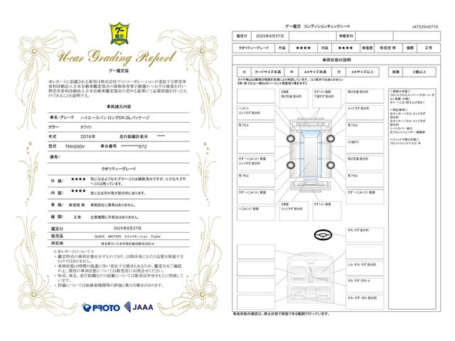 車両状態評価書