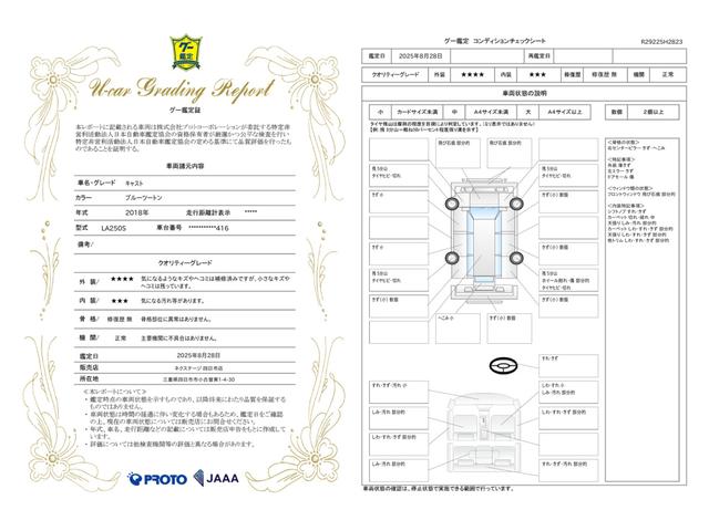 車両状態評価書