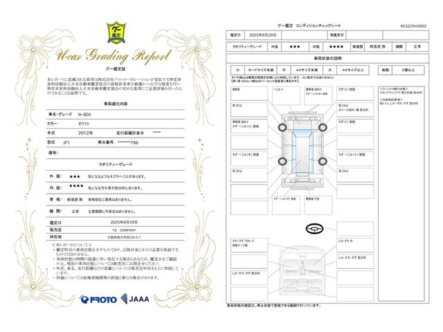 車両状態評価書