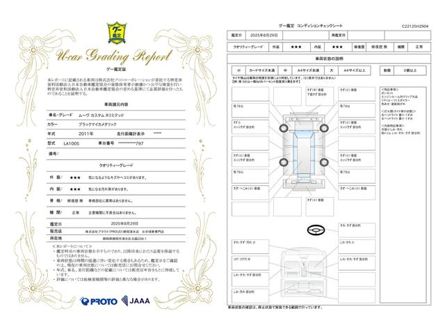 車両状態評価書