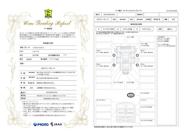 車両状態評価書