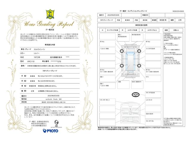 車両状態評価書