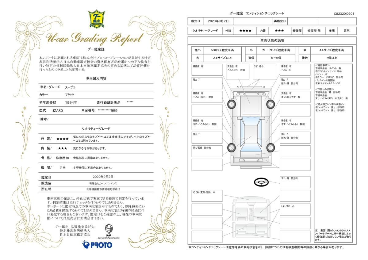 車両状態評価書