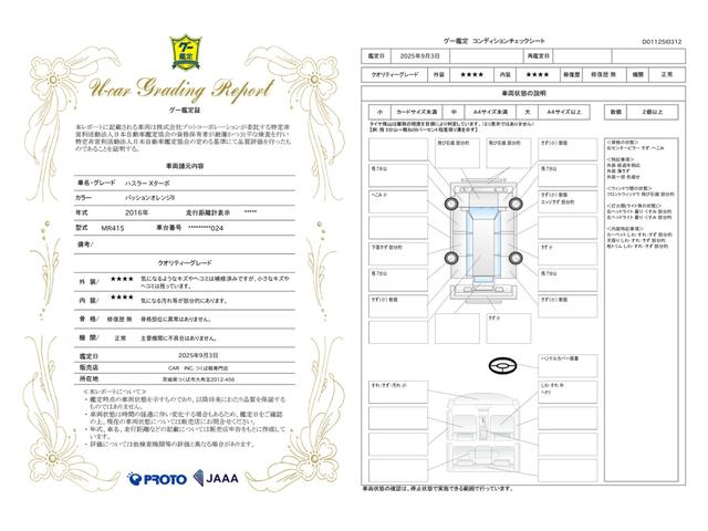 車両状態評価書