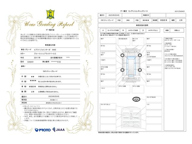 車両状態評価書