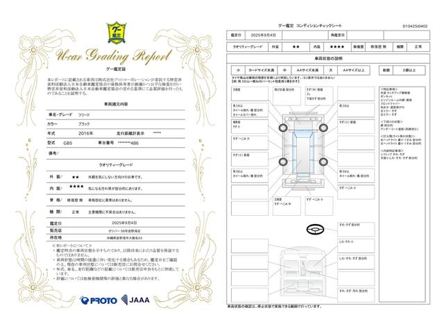 車両状態評価書