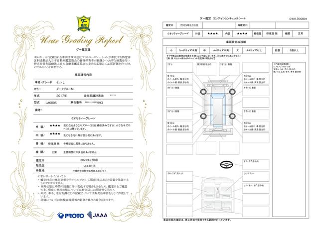 車両状態評価書