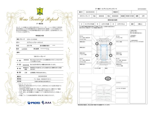 車両状態評価書
