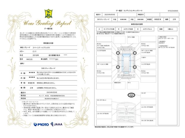 車両状態評価書