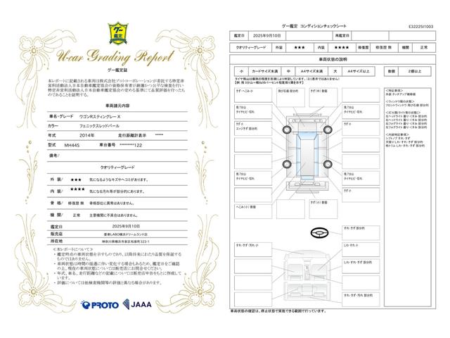 車両状態評価書