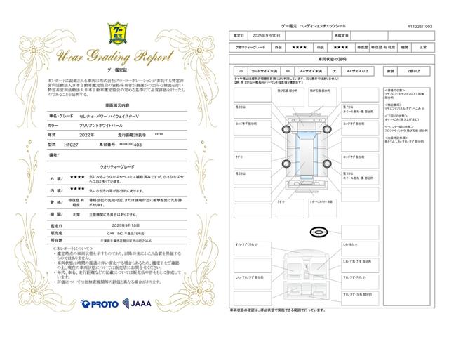 車両状態評価書