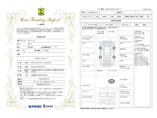 車両状態評価書