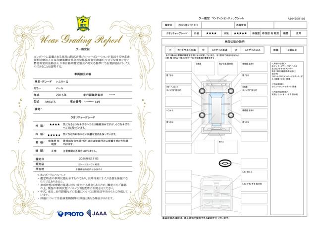 車両状態評価書