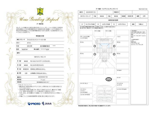 車両状態評価書