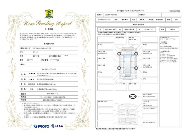 車両状態評価書