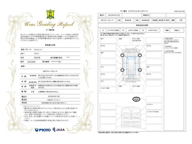 車両状態評価書