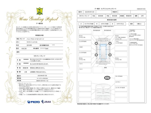 車両状態評価書