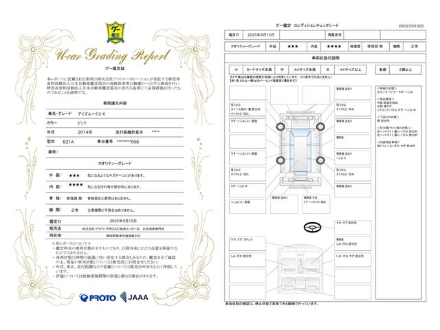 車両状態評価書
