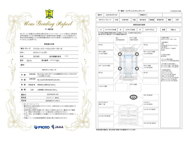 車両状態評価書
