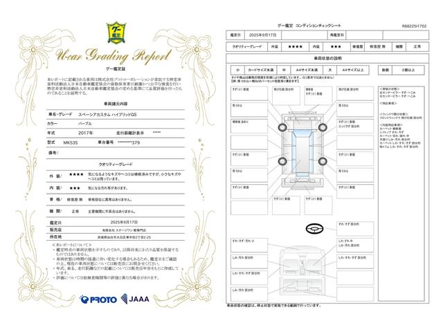 車両状態評価書