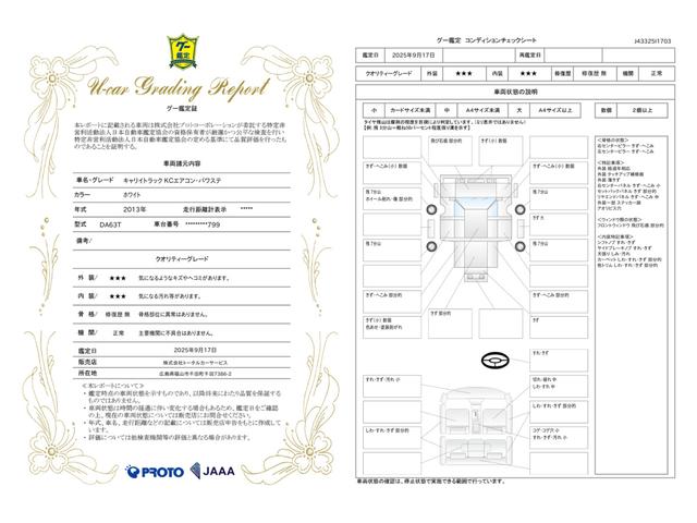 車両状態評価書
