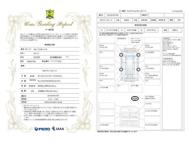 車両状態評価書