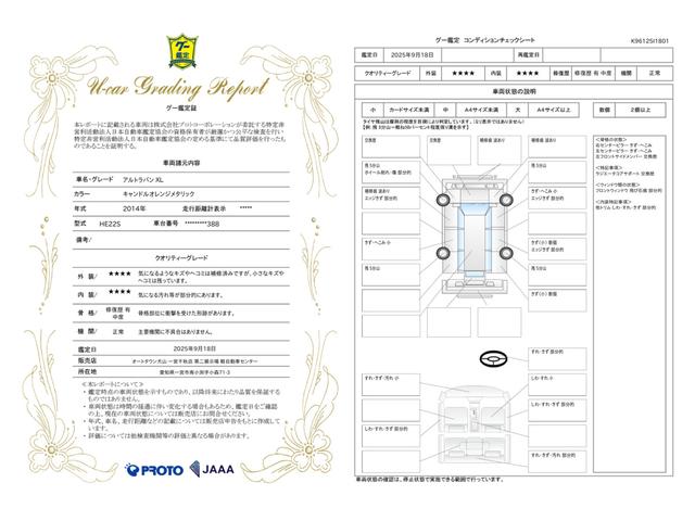 車両状態評価書