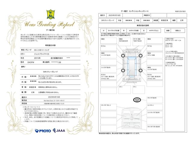 車両状態評価書