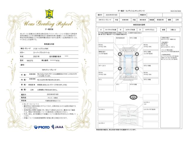 車両状態評価書