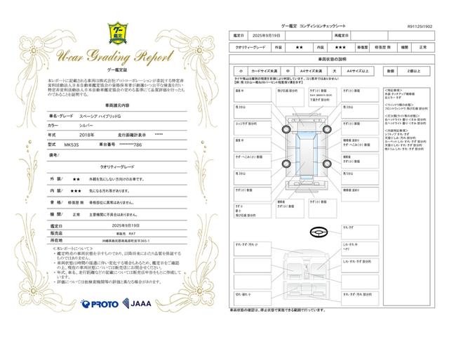 車両状態評価書