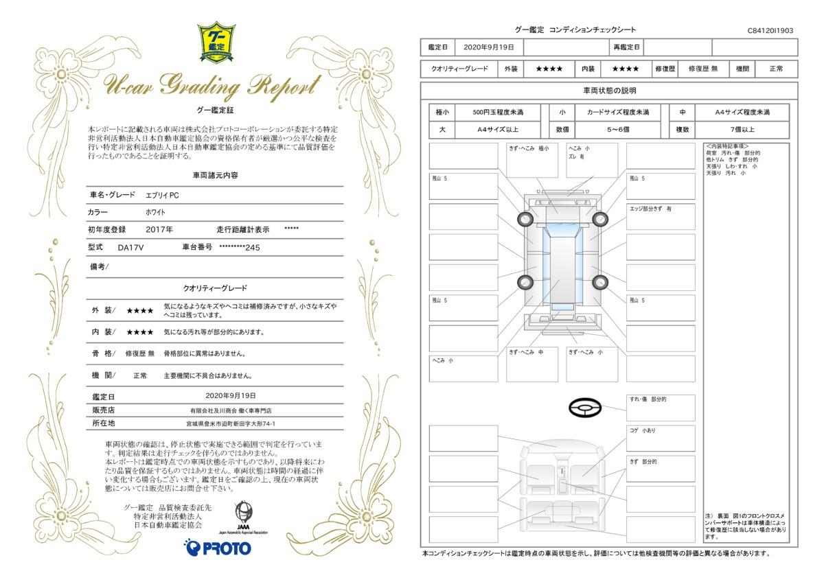 車両状態評価書