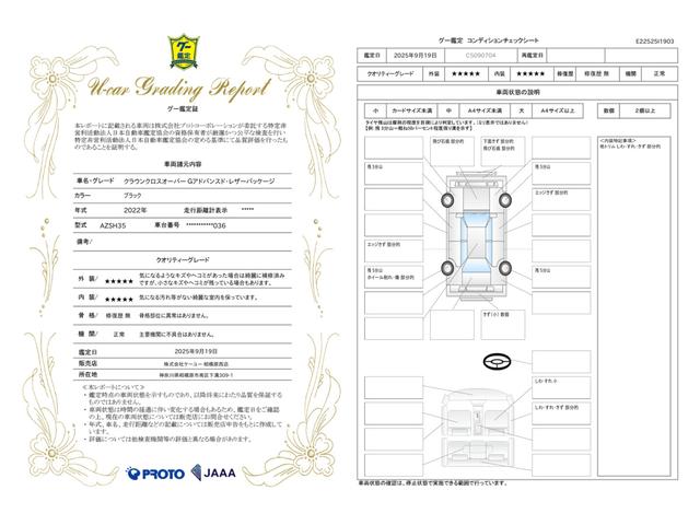 車両状態評価書