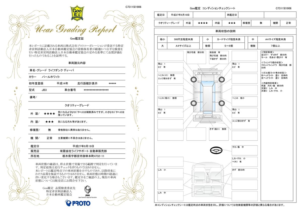 ホンダ ライフダンクディーバ ターボタイマー付きの中古車 車体価格万円 02 平成14 年式 走行10 0万キロ 車体色パールホワイト 栃木県宇都宮市御幸本町４７３２ １１ 有 ライフサポート 本店の在庫 グーネット中古車