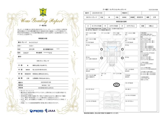 車両状態評価書
