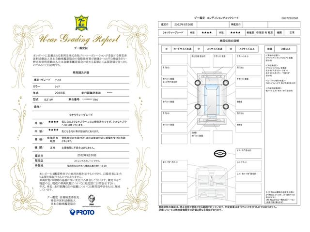 車両状態評価書