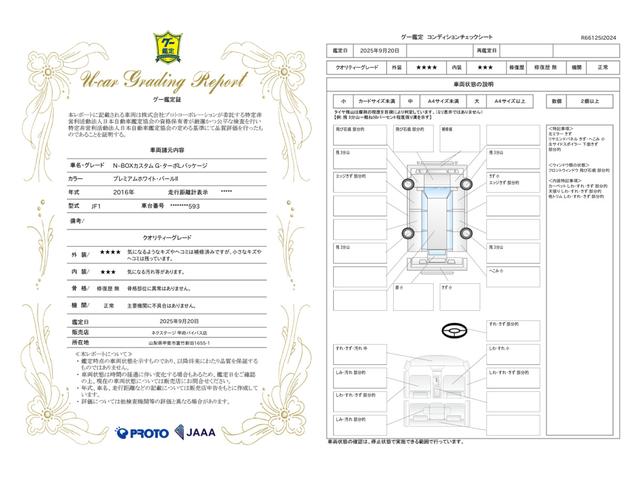 車両状態評価書