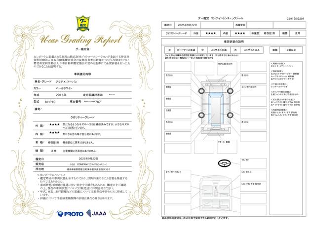 車両状態評価書