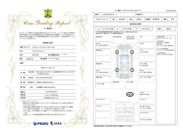 車両状態評価書