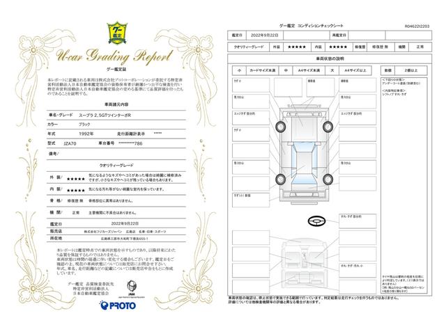車両状態評価書