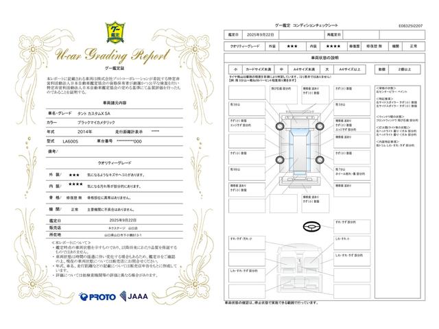 車両状態評価書