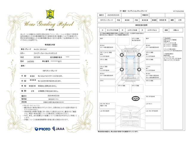 車両状態評価書