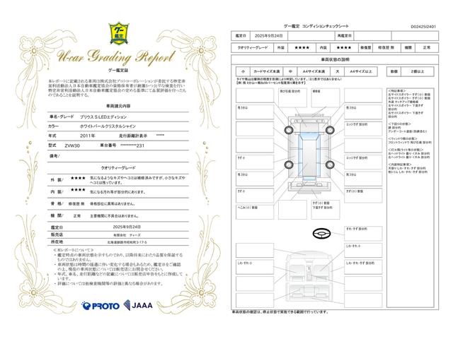 車両状態評価書