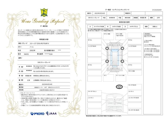 車両状態評価書