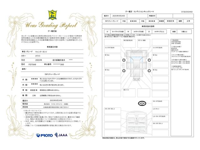 車両状態評価書