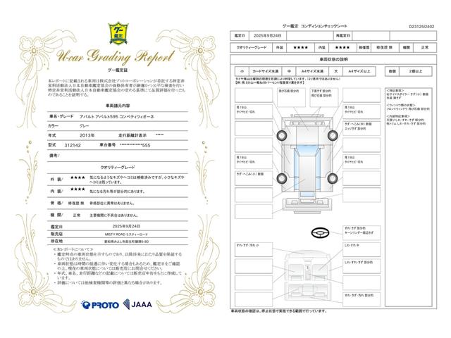 車両状態評価書
